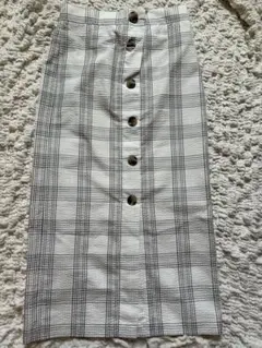 【最終セール】GU チェック柄 タイトスカート　春夏向き