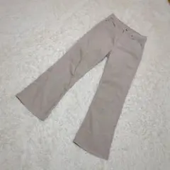 ユニクロ　コーデュロイ　スリムフレアパンツ　ウエスト67 ヒップ94 ストレッチ