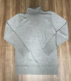 LOVELLESS グレー タートルネックニット