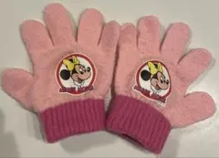 ミニーマウス 手袋 ピンク キッズサイズ