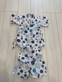 水玉模様 甚平 90cm