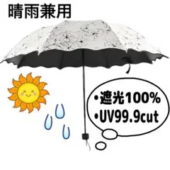 折りたたみ日傘 完全遮光 遮光100% UVカット コンパクト 軽量