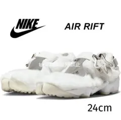 ナイキ エアリフト 24cm スニーカー サンダル 白 フワフワ 靴 シューズ