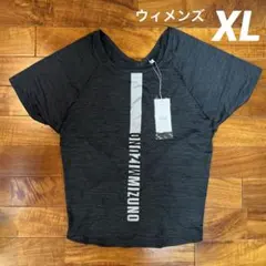 No.4657 MIZUNO ミズノ シャツ ブラック 杢 XL スポーツ