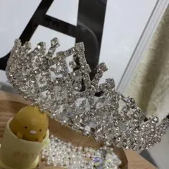 限カチューシャコーナー218キラキラストーン付ティアラ式のカチューシャ華麗風