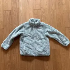 UNIQLO フリースジャケット 130サイズ ライトブルー　一回着用のみ