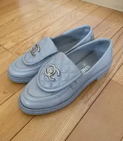 CHANELシャネル マトラッセターンロック ローファー