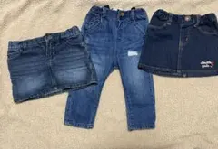 デニム3点セット86〜90（babyGAP.ZARABaby.DOUBLE.B）