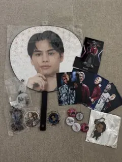 海沼流星　グッズセット(アクスタ、写真、バッジ、キーホルダー、うちわ等)