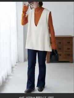 discoat フリンジ　ベスト