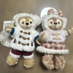 ダッフィーとシェリーメイ ぬいぐるみ セット ウィンターホリデー