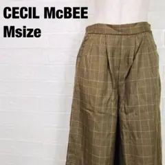 CECIL McBEE セシルマクビー チェック柄 ワイドパンツ　233