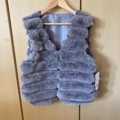 【新品未使用】sin.ca グレー ファーベストサイズM〜L