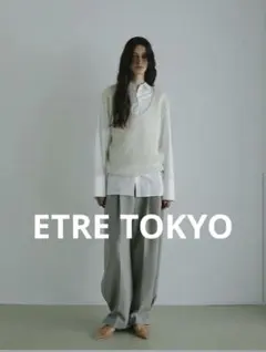 ETRE TOKYOリネンギャザーフリルキャミ ホワイト 新品 新作 即完 希少
