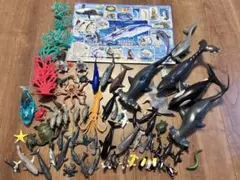 海洋生物模型套裝66件及拼圖