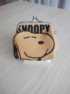 スヌーピー＆ウッドストックの財布 がま口 小銭入れ コインケース Peanuts