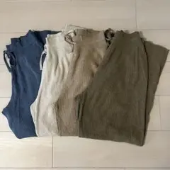 【ぴぴたん様専用】ユニクロ　ウォッシャブルニットリブパンツ