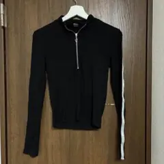 田中みな実着 Y's Y-3 クロップド スリーストライプス スウェット