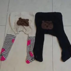 babygap くまさんタイツ 　0-12M　2点セット