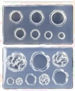 シリコンモールド レジン マカロンとシュークリーム2点セット 新品未使用