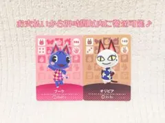 未使用.あつ森amiiboカード.ブーケ＆オリビア