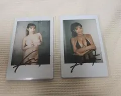 【サイン入り】葉月あや チェキ 2点 グラビア アイドル