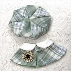 【ちゃば様専用】ベレー帽ケープセット 3セット ミントグリーン パープル ブルー