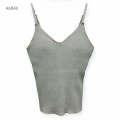 AMERI アメリ カップ付き リブニット キャミソール F ブラトップのサムネイル