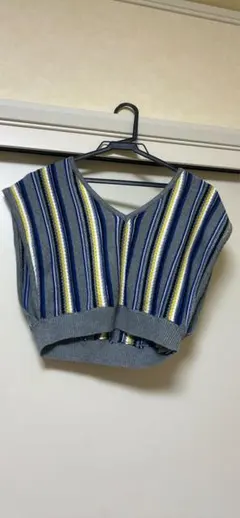 DISCOAT ストライプビスチェ