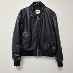 ZARA ブラックレザージャケット