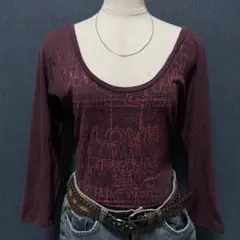 charlolo 様専用DIESEL ロンT グランジピチT パープル BC10