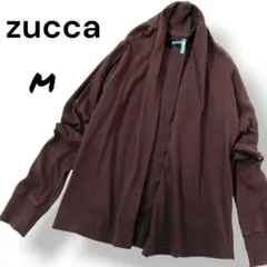 【zucca】ズッカ カーディガン ショールカラー おしゃれ かわいい 茶色