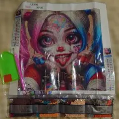 ダイヤモンドアート ピエロな少女（30×30cm）