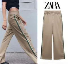 新品 ZARA 美シルエット！サイドライン ボクサーパンツ M 今季完売品！