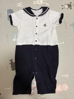 COMME CA ISM セーラー襟ロンパース