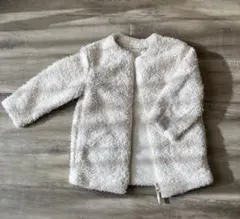 UNIQLO ユニクロ キッズ　ノーカラー ボアジャケット 110 フリース