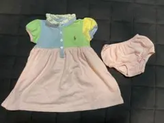 引っ越し前セール！！新品ラルフローレン　ポニー　かのこポロワンピースブルマ付き