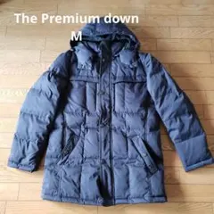 The Premium down★men's高級ダウンフェザーハーフブルゾン紺M