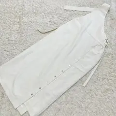 UN3D.　アンスリード　ロングワンピース　白　ワンショルダー　デザイン