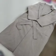 【き985】GRL グレイル フリーサイズ ロングコート くすみピンク系