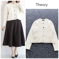 美品 20SS theory セオリーノーカラー ラムレザージャケット S theory（セオリー） 美品 PERFECT LEATHER JOEAN J ラムレザー
