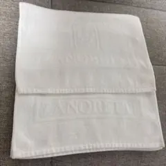 ZANOBETTI ホワイトフェイスタオル2枚
