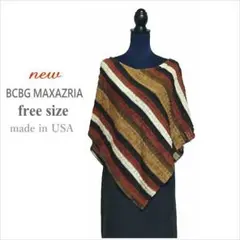 未使用｛BCBGMAXAZRIA｝茶系透かしポンチョ レディース ワンサイズのサムネイル