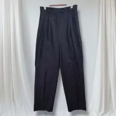 PLST プラステ テーパードパンツ ネイビー M 通勤きれいめ オフィス 上品