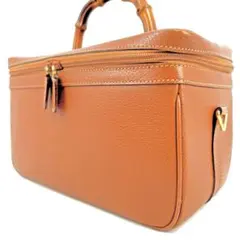 Gucci グッチ バンブー ショルダーバッグ バニティ レザー