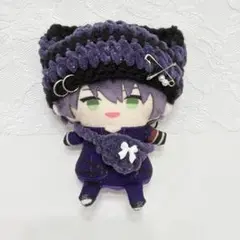 にじぱぺっとボーダー猫耳ニット帽 ショルダーバッグセット