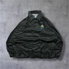 ヴィンテージ USA製ナイロンコーチジャケット刺繍ロゴ90s