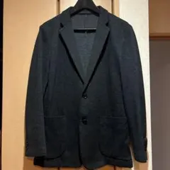 ユニクロ　UNIQLO コンフォート2b テーラードジャケット M ダークグレー