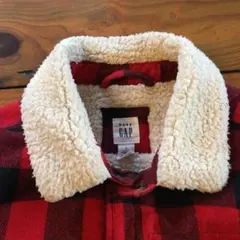 ベイビーGAP  裏ボアアウター　チェック