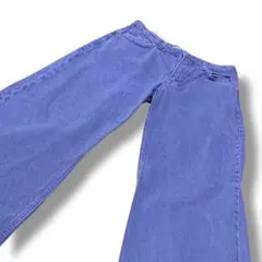 ZARA ザラ ワイドパープル 約65cm ハイウエスト レディース ジーンズ